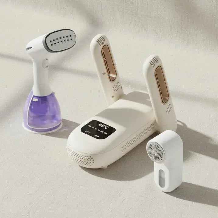 Produkter for klespleie med Silkify steamer og LintFix2 nuppefjerner