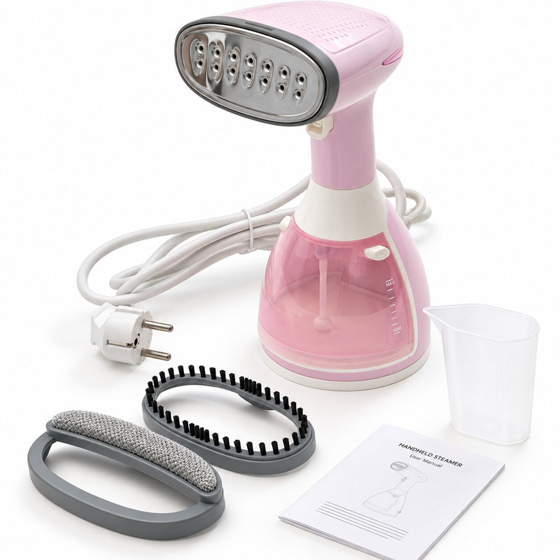 Slik bruker du Silkify steamer – fyll vannbeholderen, sett den på plass og damp plagget.